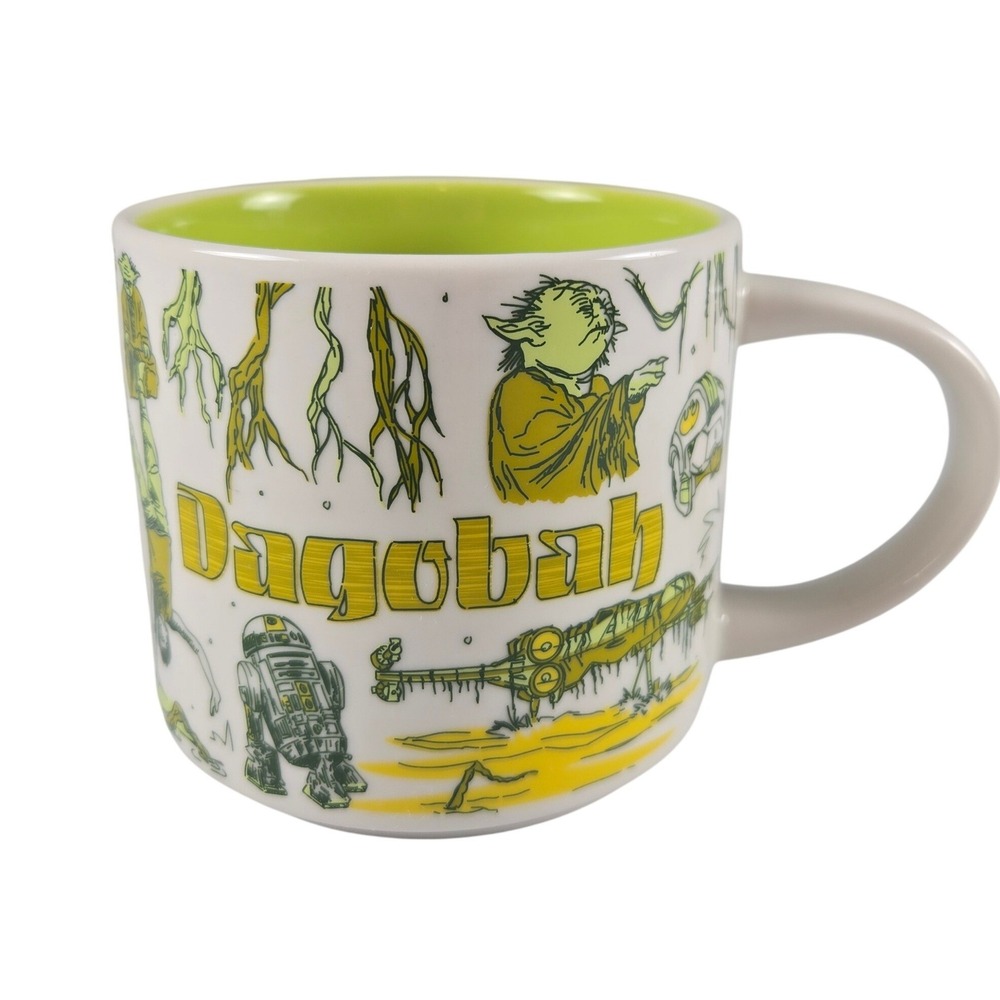 Starbucks Been There Series Star Wars Dagobah 14oz Mug 2020 Yoda R2-D2